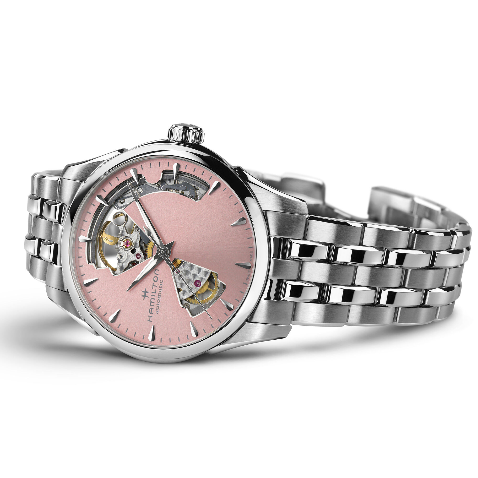 Hamilton Kjazzmaster Open Heart Lady Auto Black Dial Watch, 36mm