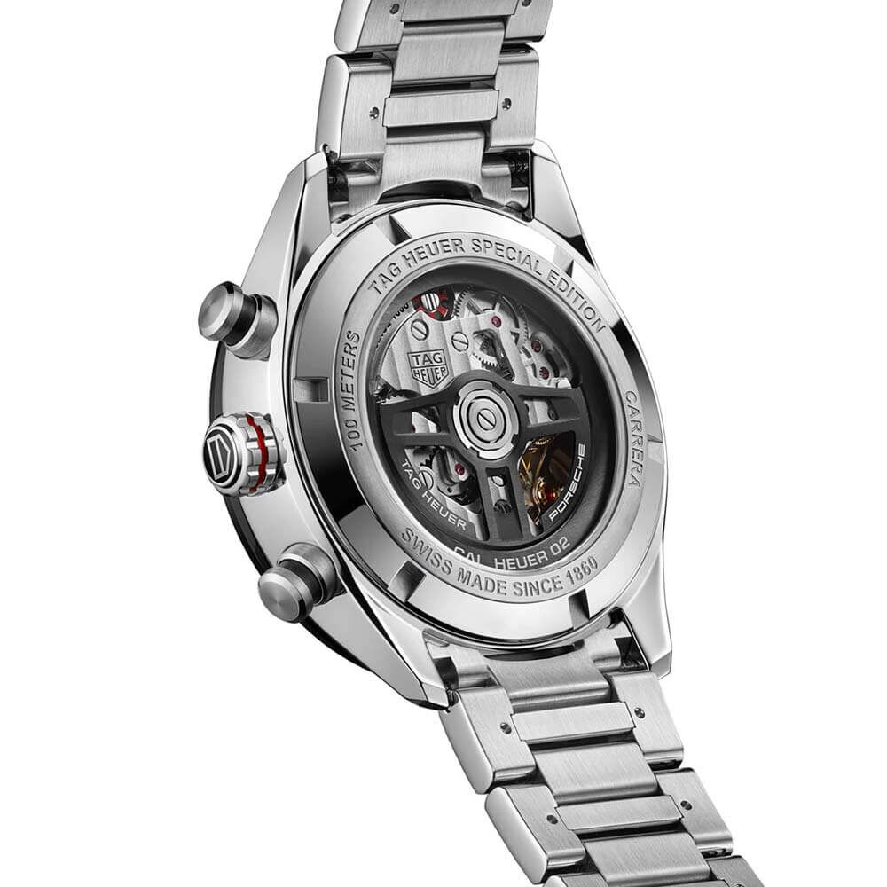 TAG Heuer Carrera Porsche Chronograph Silver Band Watch