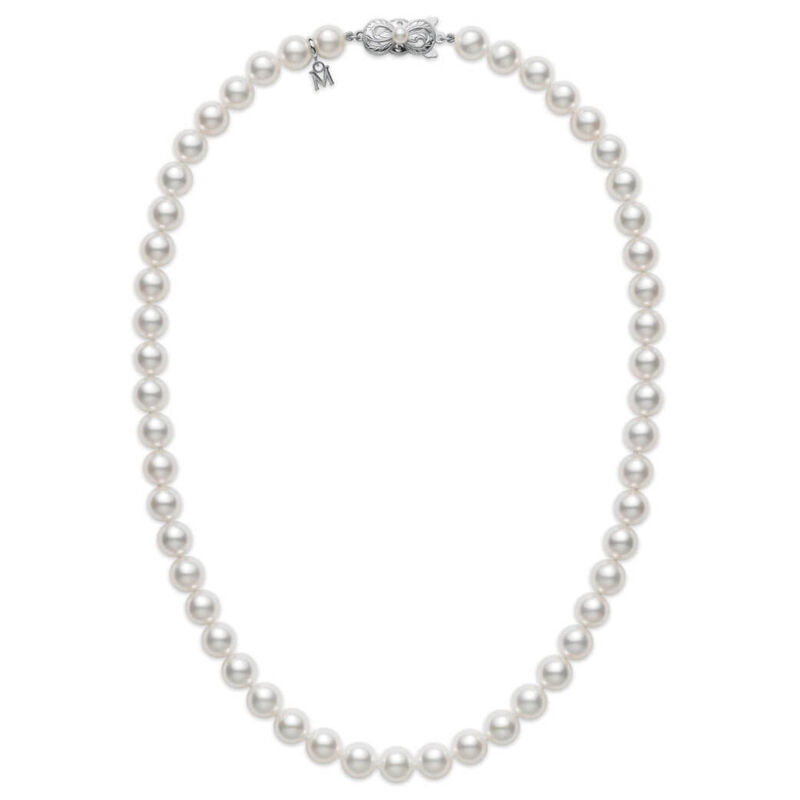 Mikimoto A1 Akoya Cultured Pearl Strand Necklace 18K, 18" image number 1