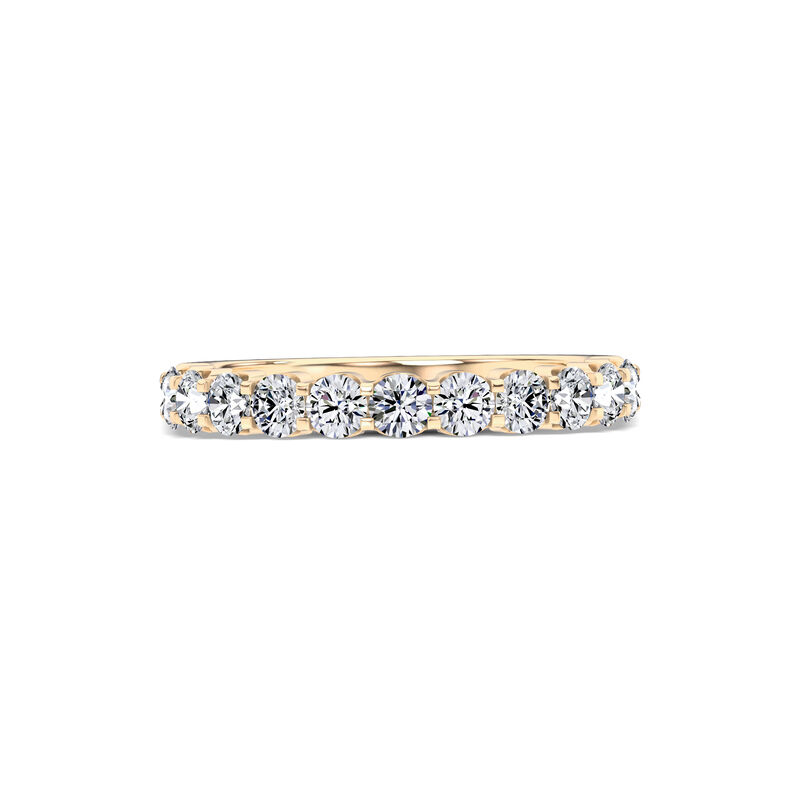 Classic Round Diamond Anniversary Band, 1 Carat Total Weight, 14K Yellow Gold image number 0