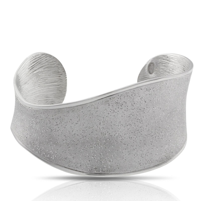 Concave Wide Cuff in Sterling Silver image number 0