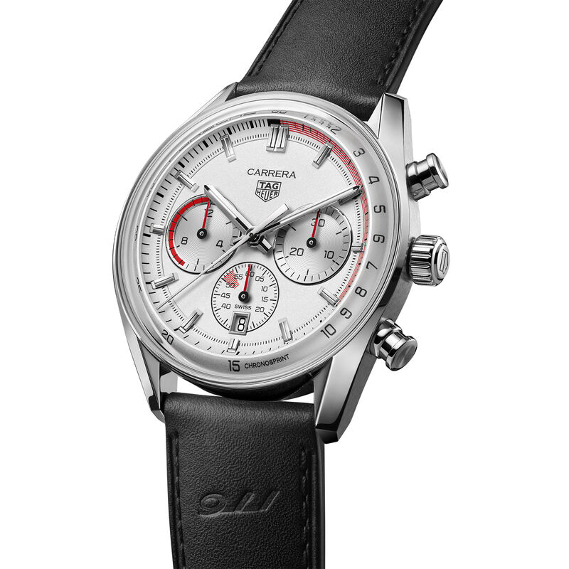 TAG Heuer Carrera Chronosprint x Porsche White Dial Watch, 42mm image number 1