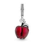 Pandora Murano Glass Red Apple CZ Dangle Charm
