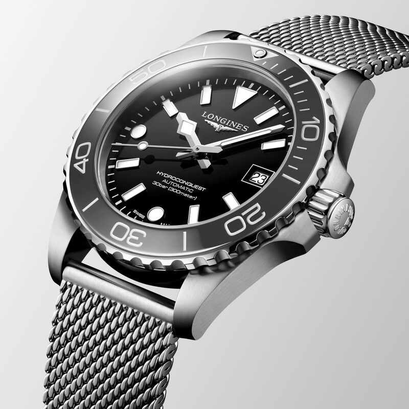 Longines Hydroconquest Black Dial Watch, 42mm image number 1
