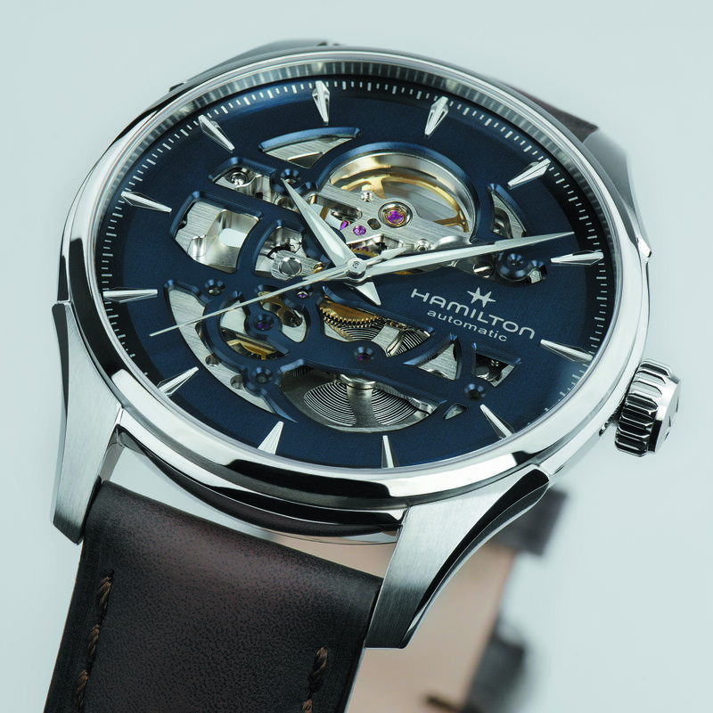 Hamilton Jazzmaster Skeleton Auto Blue Dial Watch, 40mm image number 3