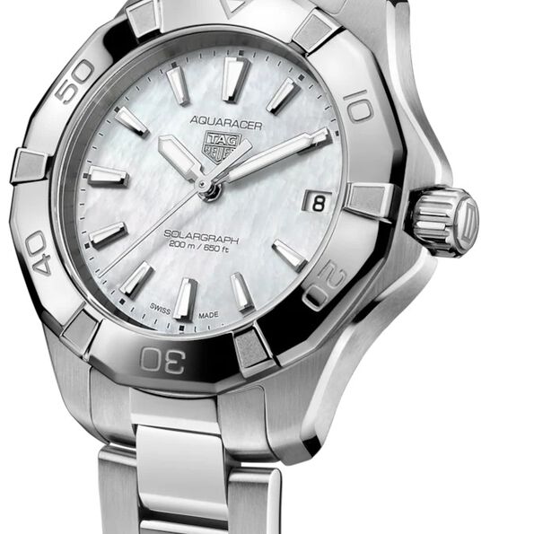TAG Heuer Aquaracer Professional 200 Solargraph White Dial, 34mm