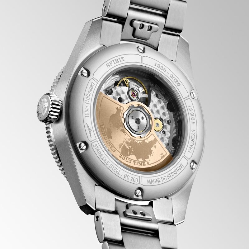 Longines Spirit Zulu Time 1925 Black Dial Watch, 39mm image number 4