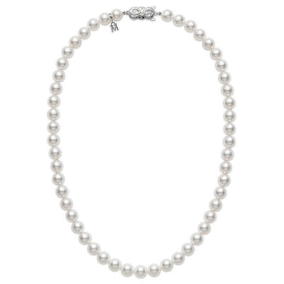 Mikimoto A Akoya Cultured Pearl Strand Necklace 18K, 18"