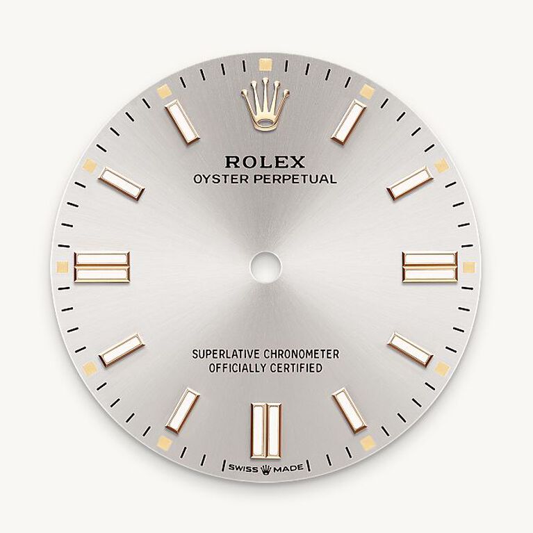rolex oyster perpetual in oystersteel, m126000-0001 - silver dial - ben bridge