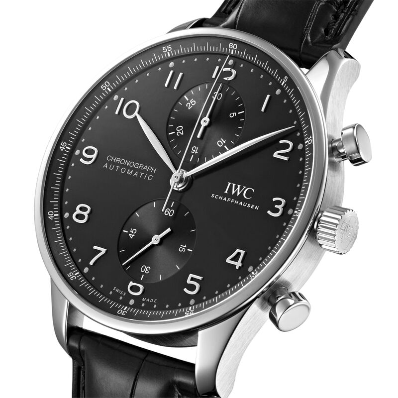 IWC Portugieser Chronograph Black Dial Watch, 41mm image number 1