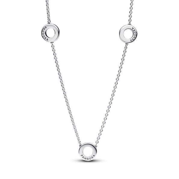 Pandora Pavé Circles Chain Necklace