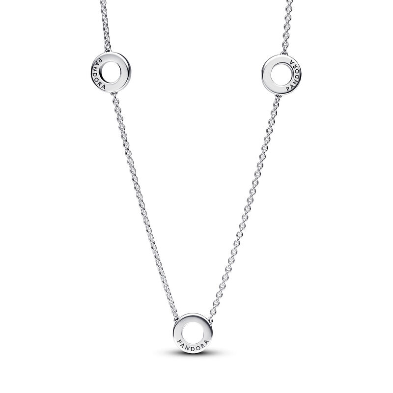 Pandora Pavé Circles Chain Necklace image number 1