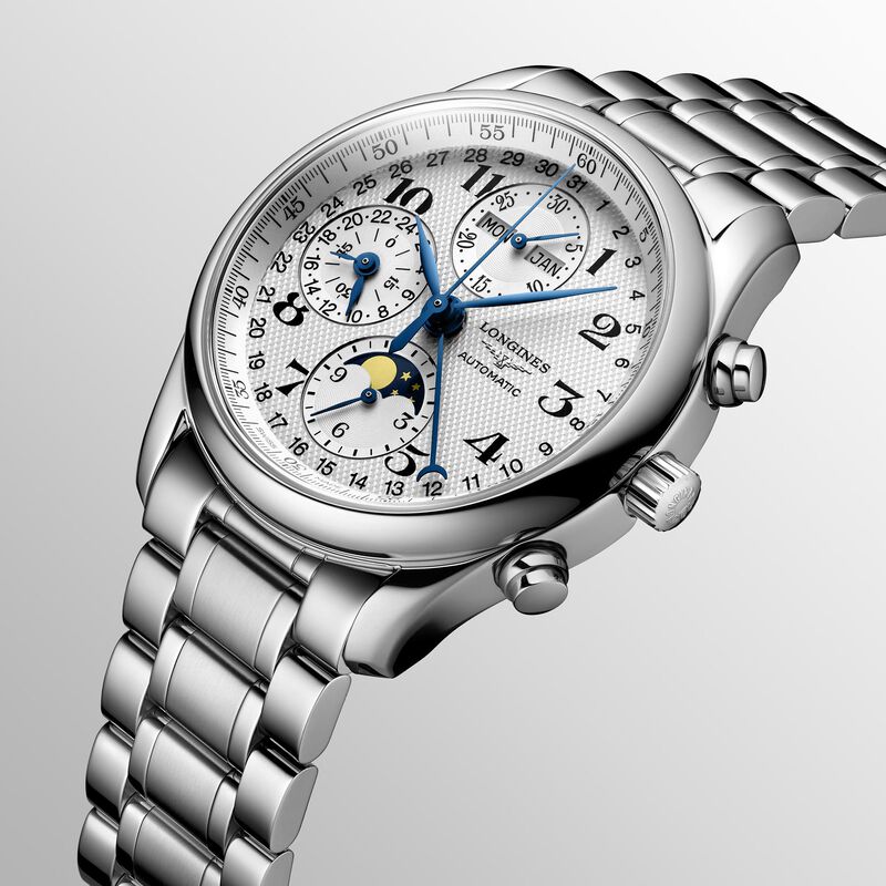 Longines Master Collection Chrono Moonphase Silver Dial Watch, 40mm image number 2