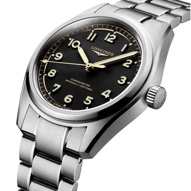 Longines Spirit Pilot Black Dial Watch, 39mm image number 1