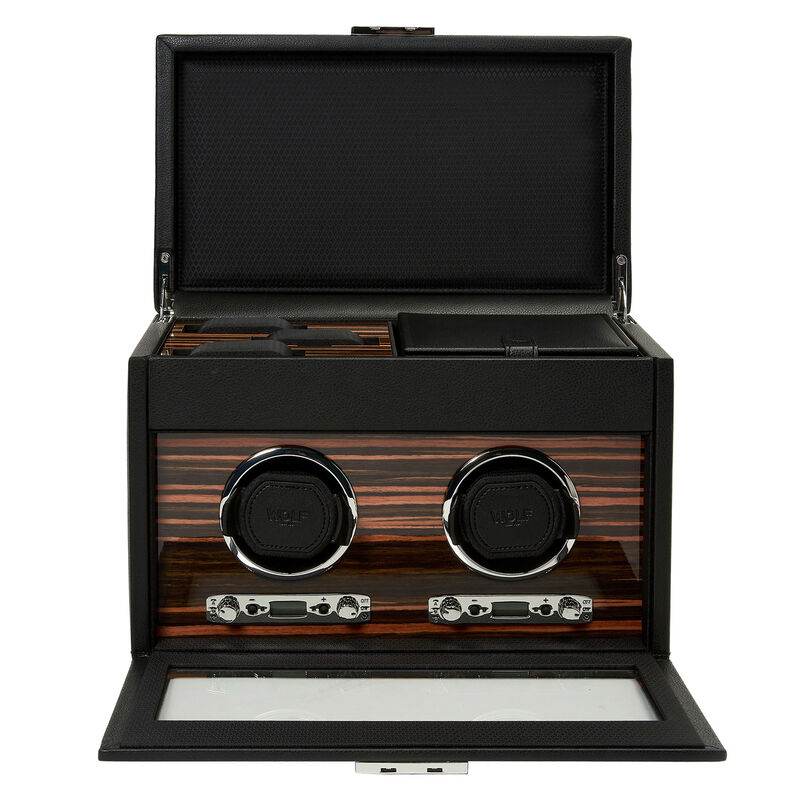 WOLF Roadster Double Watch Winder with Storage image number 3