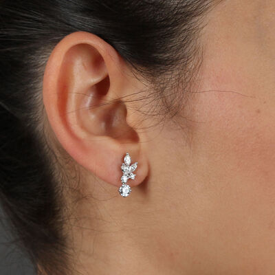 Ikuma Canadian Diamond Dangle Earrings 14K