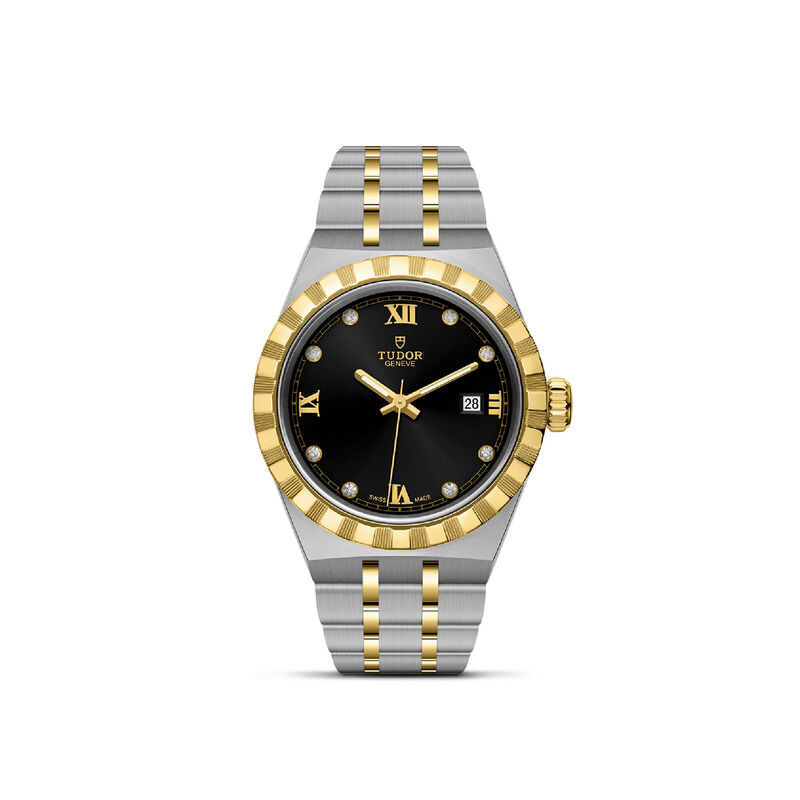 TUDOR Royal Watch Black with Diamond Set Dial, 28mm image number 0