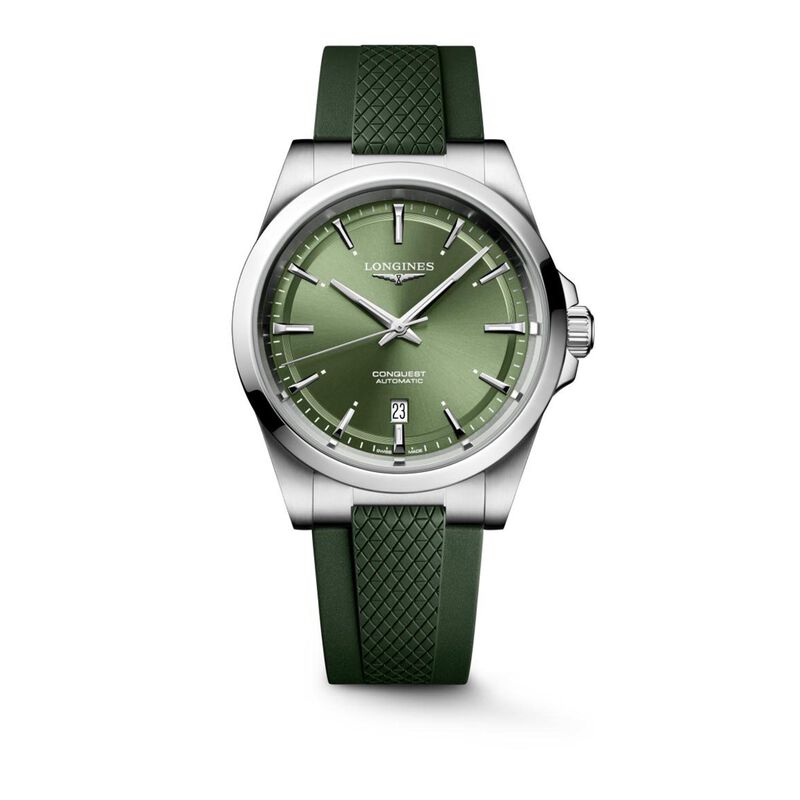 Longines Conquest Green Dial Watch, 41mm image number 0