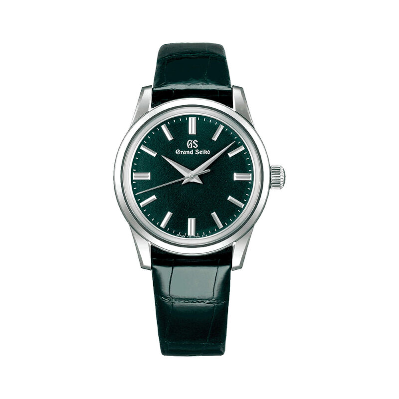 Grand Seiko Elegance Collection Watch Dark Green Dial Green Leather Strap, 37.3mm image number 1
