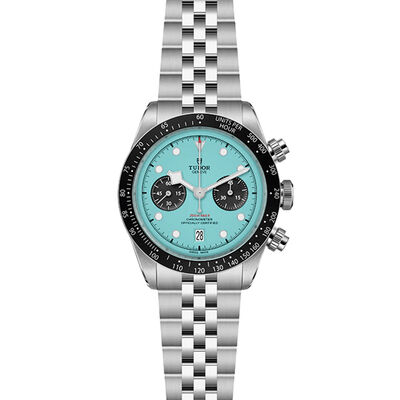 TUDOR Black Bay Chrono Turquoise Dial Watch, 41mm