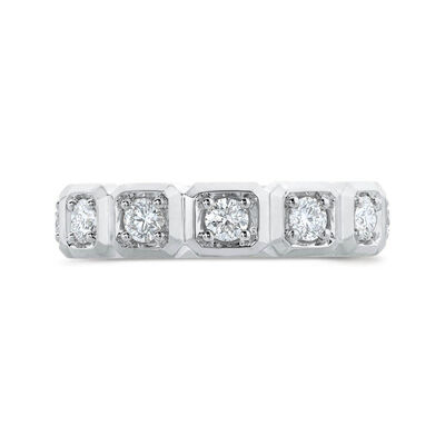 Bella Ponte Gents Diamond Band, 14K White Gold