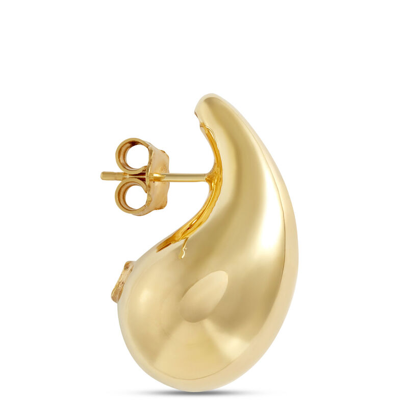 Toscano Teardrop Stud Earrings, 14K Yellow Gold image number 1