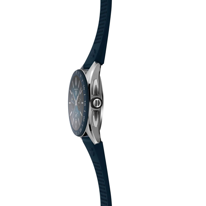 TAG Heuer Connected Calibre E4 Watch Digital Dial Blue Rubber Strap, 45mm image number 5