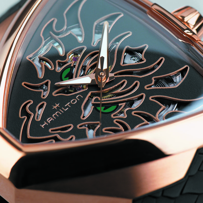 Hamilton Ventura Elvis80 Skeleton Black Dial Watch, 42mm x 45mm image number 3