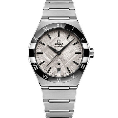 OMEGA Constellation Steel on Steel Gray Dial Watch, 41mm