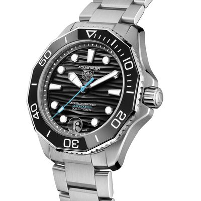 TAG Heuer Aquaracer Professional 300 Black Dial Stainless Steel Watch, 42mm