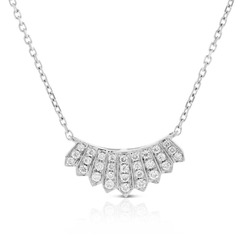 Diamond Mini Collar Necklace 14K image number 1