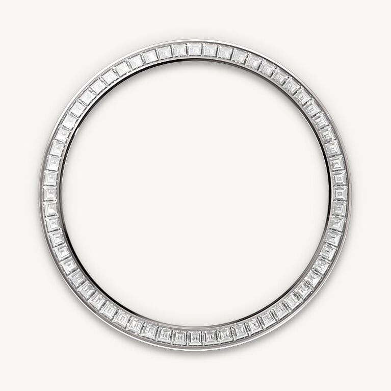rolex day-date in 18 ct white gold, m128399tbr-0029 - diamond-set bezel - ben bridge