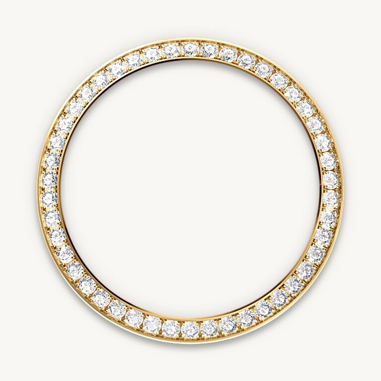 rolex datejust in 18 ct yellow gold, m278288rbr-0041 - diamond-set bezel - ben bridge