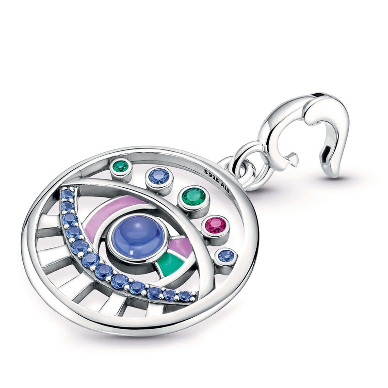 Pandora ME The Eye Crystal & Enamel Medallion Charm image number 3