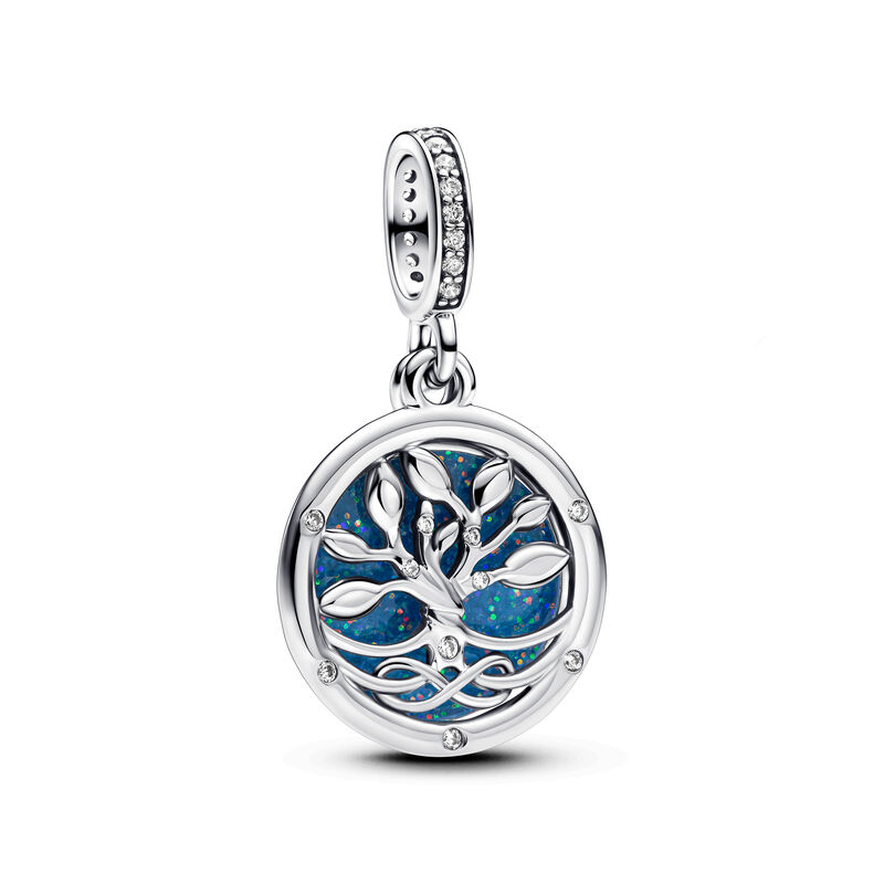 Pandora Glow-in-the-dark Infinity Tree Double Dangle Charm image number 0