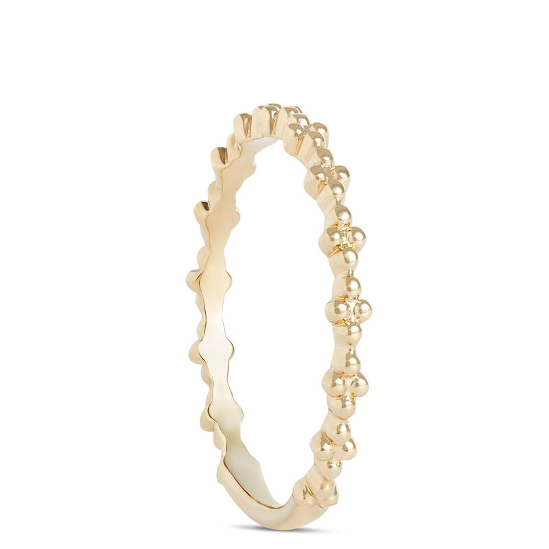 Beaded Anniversary Band, 14K Yellow Gold image number 1