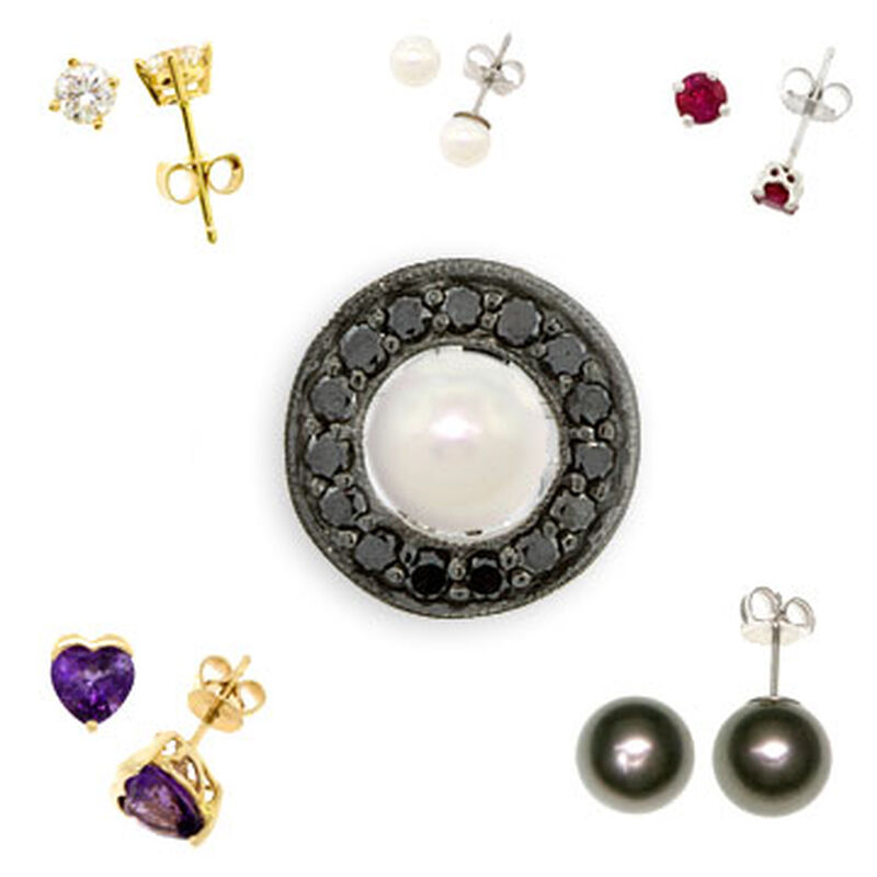 Black Diamond Earring Jackets 14K