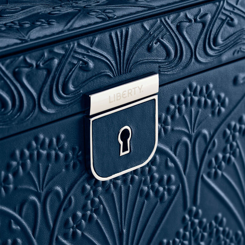 WOLF X LIBERTY All Over Ianthe Large Jewelry Box - Navy image number 5