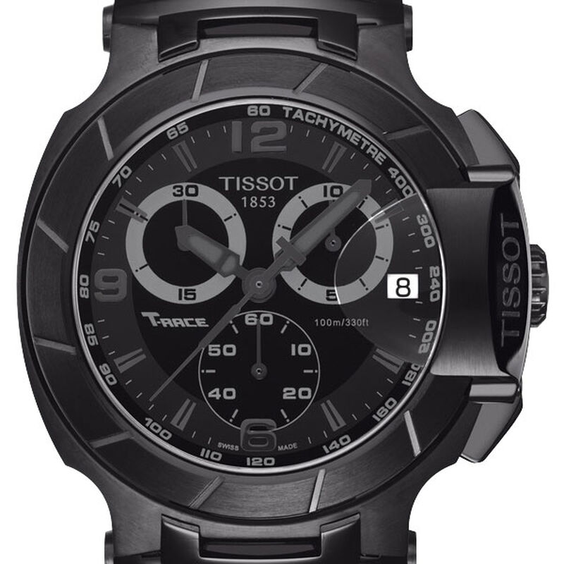 Tissot T-Race Chronograph Black PVD Quartz Watch, 50mm image number 1