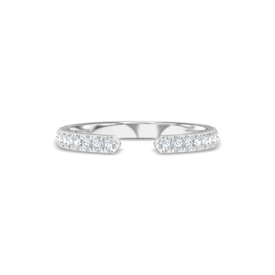 Classic Round Diamond Anniversary Band, &frac14; Carat Total Weight, 14K White Gold