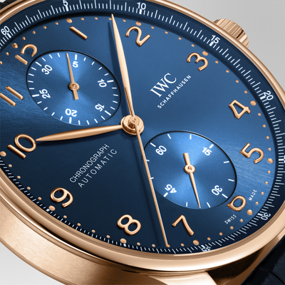 IWC Portugieser Chronograph Blue Dial Watch, 41mm