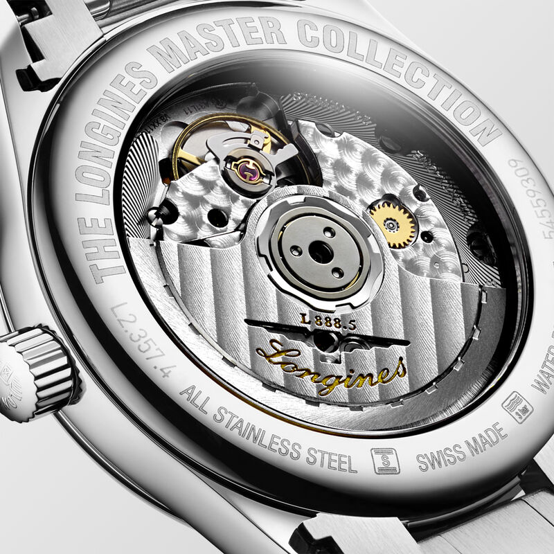 Longines Master Collection Silver Dial Watch, 34mm image number 4