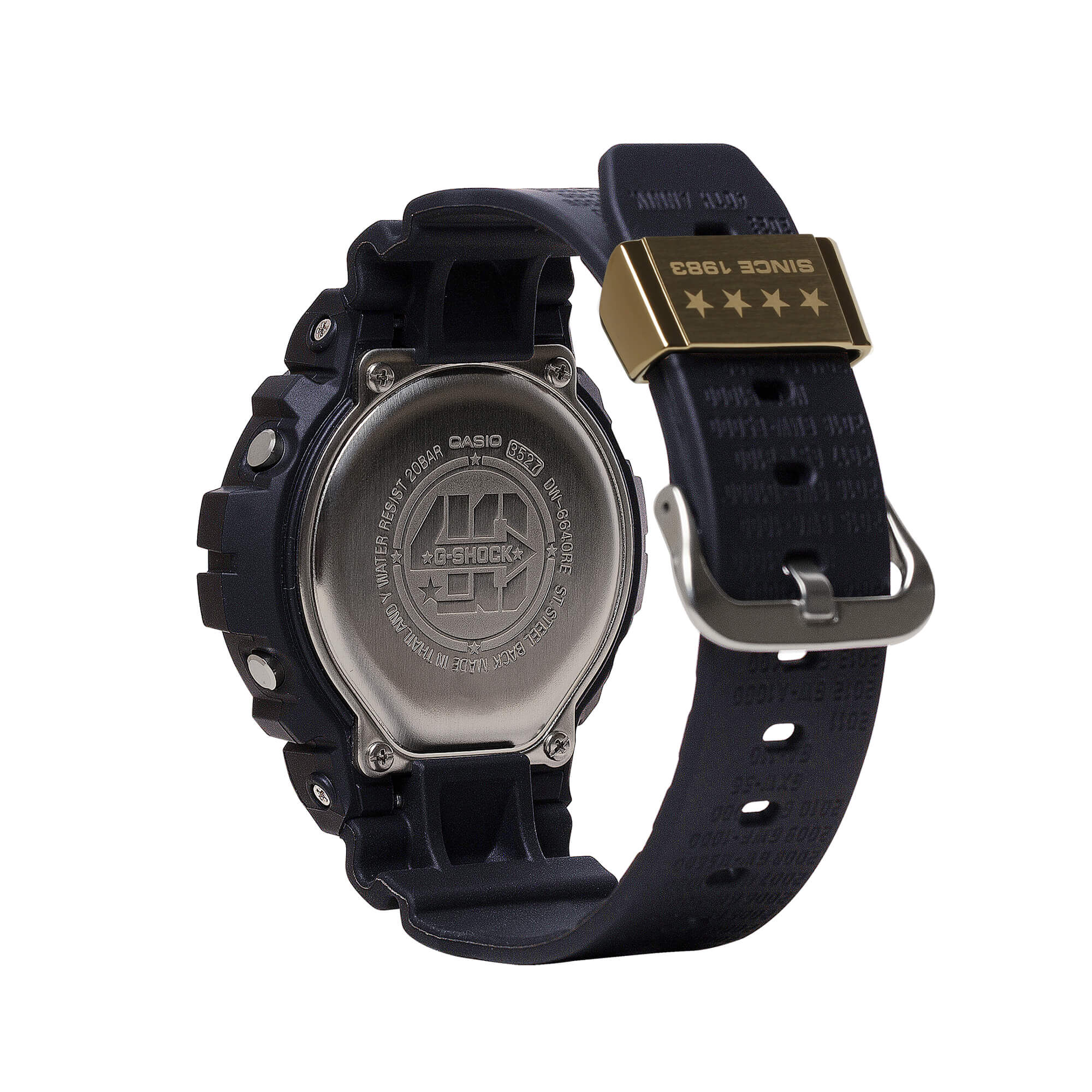 G-Shock 40th Anniversary Remastered Watch Black Case Black Resin