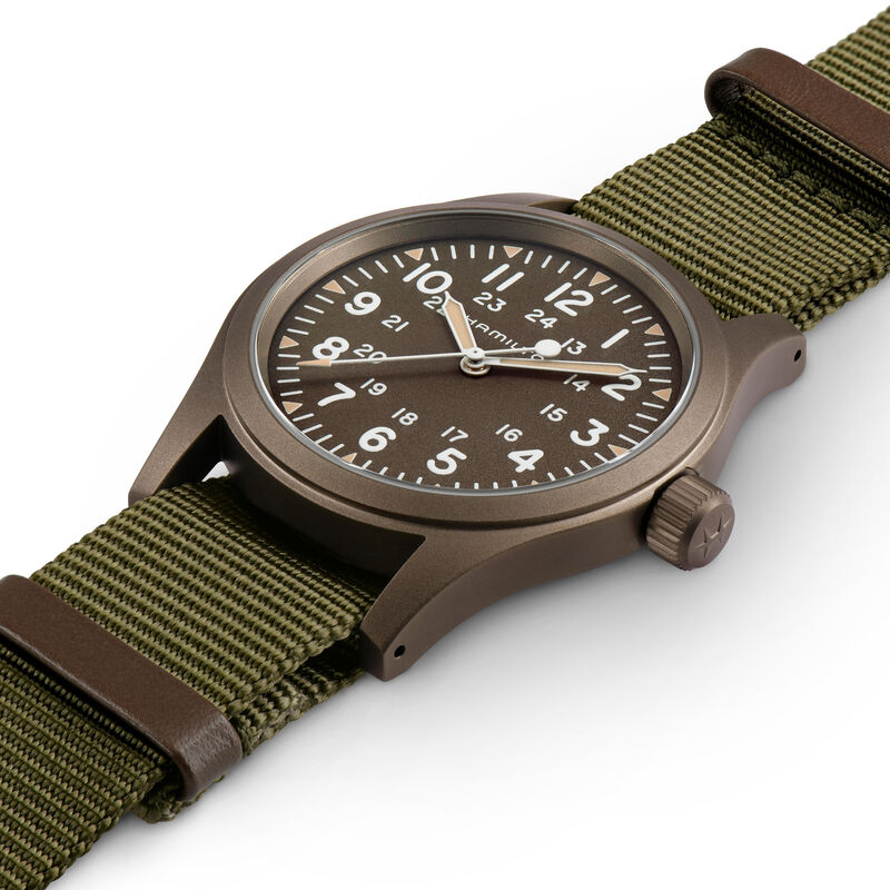Hamilton Khaki Field Mechanical Watch Green Dial, 38mm image number 4