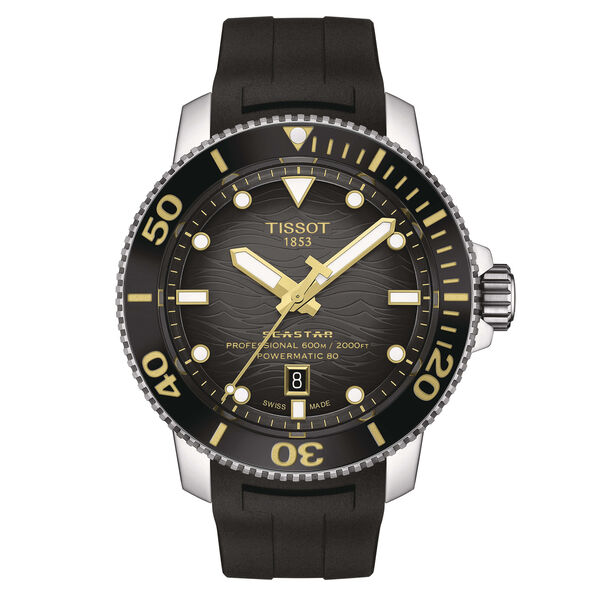 Tissot Seastar 2000 Professional Powermatic 80 Black Watch, 46mm