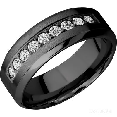 Zirconium with Satin , Polish Finish