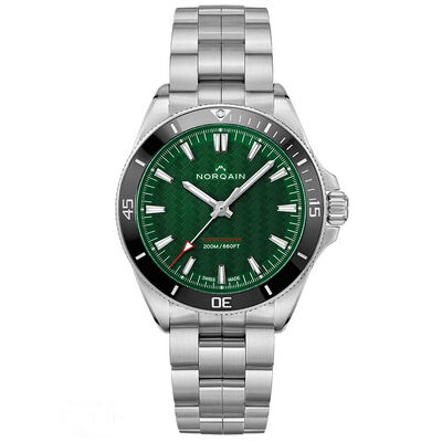 Norqain Adventure NEVEREST Green Black Steel Watch, 40mm