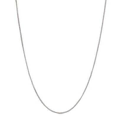 24-Inch Wheat Chain, 14K White Gold