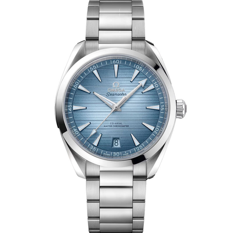 OMEGA Summer Blue Seamaster Aqua Terra 150M Blue Dial Watch, 41mm image number 0