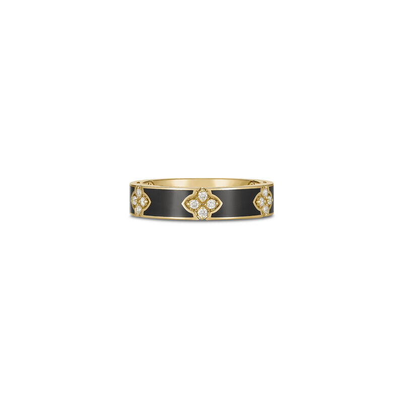 Roberto Coin 18K Yellow Gold Love In Verona Diamond And Enamel Ring image number 0